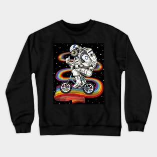 Astronaut On A Bike - Best Selling Crewneck Sweatshirt